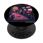 Bitcoin Crypto Street Art japonais HODL Bitcoin Cyberpunk PopSockets PopGrip Interchangeable