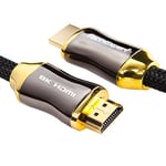 TechExpert Câble hdmi 2.1 8K 4K 120Hz Professionnel Ultra HD 2160p 50cm 3D HDR 48GB/Sec eArc