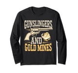 Old Western Film Fan Classic Cowboy Culture and Wild West Long Sleeve T-Shirt