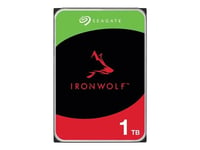 1TB Seagate IronWolf ST1000VN008 NAS Hard Drive, 3.5" HDD, SATA III 6Gb/s, 5400r