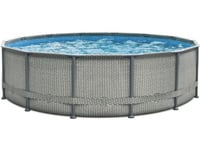 Piscine tubulaire "Elite" liner imprimé  Diametre 4.88 x 1.22 m  avec filtration