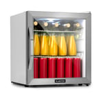 Beersafe L Crystal White Réfrigérateur 47 litres 2 étagères Porte en verre panoramique Acier inoxydable