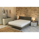 King Of Dreams - Matelas 23 cm 160x200 Trés Ferme contact Mémoire de Forme + embourrage 100 % polesther - âme 100 % polyuréthane poli lattex