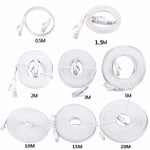 0.5M 1.5M 2M 5M 10M 15M 20M Ethernet Cable High Speed Rj45 Cat6 Flat Et For