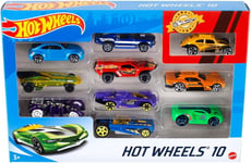 Hot Wheels Coffret De 10 Voitures Véhicules Jouets À L'Échelle Decor Realistes