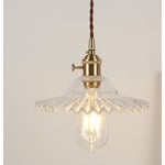 E27 Industriell Vintage Taklampa Retro Glas Taklampa Lampskärm (Transparent) Transparent