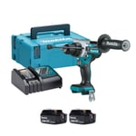 Makita DHP486RGJ-2 18v Brushless Combi Drill (2x6Ah)