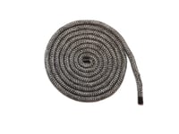 4 Metre Rope Diameter 10mm Glass Fibre Cord Door Seal Oven, 100mm Free End Seal, Stove Fire Rope Heat Resistant Thermal Seal Soft Black Stove Door Rope The Stove Wizard