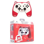 Manette Nintendo Switch - Lite Bluetooth sans fil ANIMAL ROUGE GAMING PANDY TAILLE ENFANT