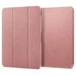 iPad Pro 11" (2024) Spigen Urban Fit Fodral med Stylus Pen Hållare - Tyg - Rose Gold