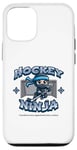 Coque pour iPhone 12/12 Pro Joueur ninja de hockey sur glace