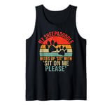 Mixes Up 'Sit' with 'Sit on Me Please Sheepadoodle Tank Top