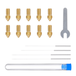 Elegoo Neptune 4 (Pro) Nozzle kit i mässing | 0,2 - 0,8mm | 10st