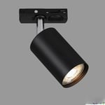 BRILONER - Système de rail Rail Spotlight, orientable, pivotant, combinable, accessoire, Tracklight, spot, GU10, spot de plafond, projecteur, plafonnier, plafonnier, 138x38x55 mm (LxlxD), noir