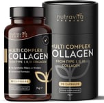 Multi Complex Collagen Protein Type I II & III  - Skin Hair Nails Bones & Joints