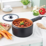 Rapid Pot Electric Saucepan Lightweight Cost-effective Non-stick Cool-touch Side