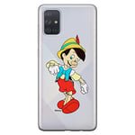 ERT GROUP Coque de téléphone Portable pour Samsung A71 Original et sous Licence Officielle Disney Motif Pinocchio 001 Parfaitement adapté à la Forme du téléphone Portable, partiel imprimé