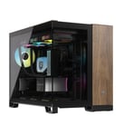 Boitier PC Mini Tour Micro ATX Corsair 2500X avec panneaux vitrés - Noir/Marron