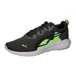 PUMA Mixte Actif Toute la journée Basket, Shadow Gray Fizzy Lime Black, 38.5 EU