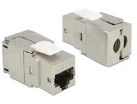 DeLOCK RJ45 Keystone-module, Cat.8, no tools required