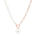 Choker barokk perleanheng halskjeder - Rose gold