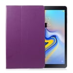 Samsung Galaxy Tab A 10.5 skyddshölje syntetläder stående - Lila