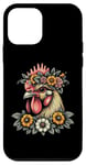 Coque pour iPhone 12 mini Couronne de fleurs de poulet