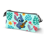 Disney Lilo and Stitch Trousse Triple pour Guitare Vert 23 x 11 cm, Lilo et Stitch Verts, Taille Unique, Trousse Triple