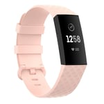 Vedenkestävä Fitbit Charge 4 etc. hihna - Pinkki