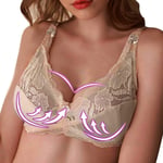 Femme Soutien-Gorge Grande Taille de Levage en Dentelle, Bralette de Levage de Confort Mince et Push Up