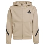 Adidas Z.n.e Sweatshirt Med Dragkedja Beige 13-14 Years Pojke