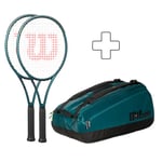 Wilson 2x Blade 100L V9 + Sac De Tennis