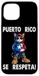 Coque pour iPhone 15 Puerto Rico Se Respeta! PR Drapeau Boricua Chat