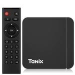 Tanix W2 S905W2 64 bits Quad Core ARM Cortex A53 Konsole 4K Ultra HD Android TV Box avec télécommande Android 11 Smart TV 2 Go + 16 Go/ Noir - Neuf