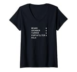 Womens Barista Coffee Espresso Cappuccino Coffee Machine V-Neck T-Shirt