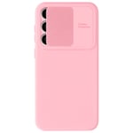 Avizar Case for Galaxy S23 FE Sliding camera cover, Light Pink