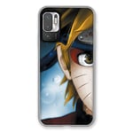 Cokitec Coque pour Xiaomi Redmi Note 10 5G Manga Naruto Blanc