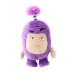 18cm Cartoon Oddbods Plysch Barn Leksaker Dockor Mjuk Söta Pogo Bubbles Jeff Slick Leksak, 100% NY Purple