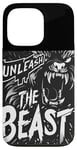 Coque pour iPhone 13 Pro Déclaration cool Unleash the Beast pour garçons et filles