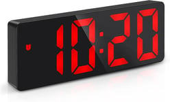 Digital Alarm Clock, Alarm Clocks Bedside Mains Powered, Large Led Display