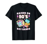 Retro 90s Cassette Tape Player Raised On 90s Boy Bands T-Shirt