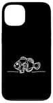 Coque pour iPhone 13 Line Art Poisson & Ichtyologiste Faux Percula Poisson Clown