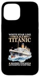 Coque pour iPhone 15 Titanic Expert – White Starline RMS Titanic Garçons Filles