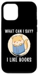 Coque pour iPhone 12/12 Pro Mignon chat kawaii chaton What Can I Say I Like Books