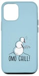 Coque pour iPhone 12/12 Pro OMG CHILL! Bonhomme de neige amusant La Reine des neiges Pipi d'hiver