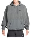 Nike Club+ Hooded Sweatshirt Iron Grey/Black M