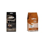 Lavazza Caffe Espresso, 100% Arabica Light Roast Ground Coffee, 250 g, (Pack of 6) & Crema e Aroma, Arabica and Robusta Medium Roast Coffee Beans, Pack of 1 kg