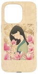 Coque pour iPhone 15 Pro Disney Princess Classic Mulan Lotus Rose