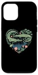 iPhone 12/12 Pro Cute Alligator Heart Crocodile Gator for Kids Case