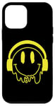 Coque pour iPhone 12 mini Sourire jaune fondant drôle souriant visage dégoulinant mignon